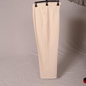 White lined dress pants